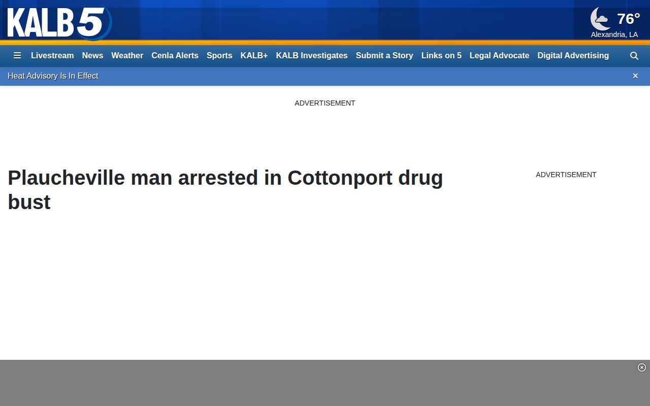 KALB Cottonport drug bust arrest report